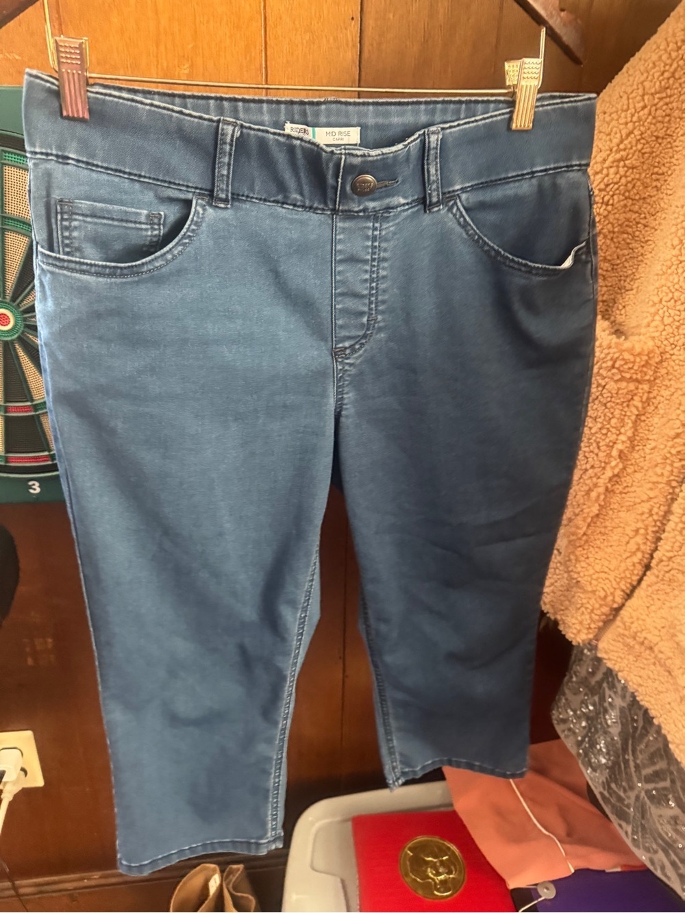 Riders by Lee Mid Rise Denim Capri Jeans Size 10 M